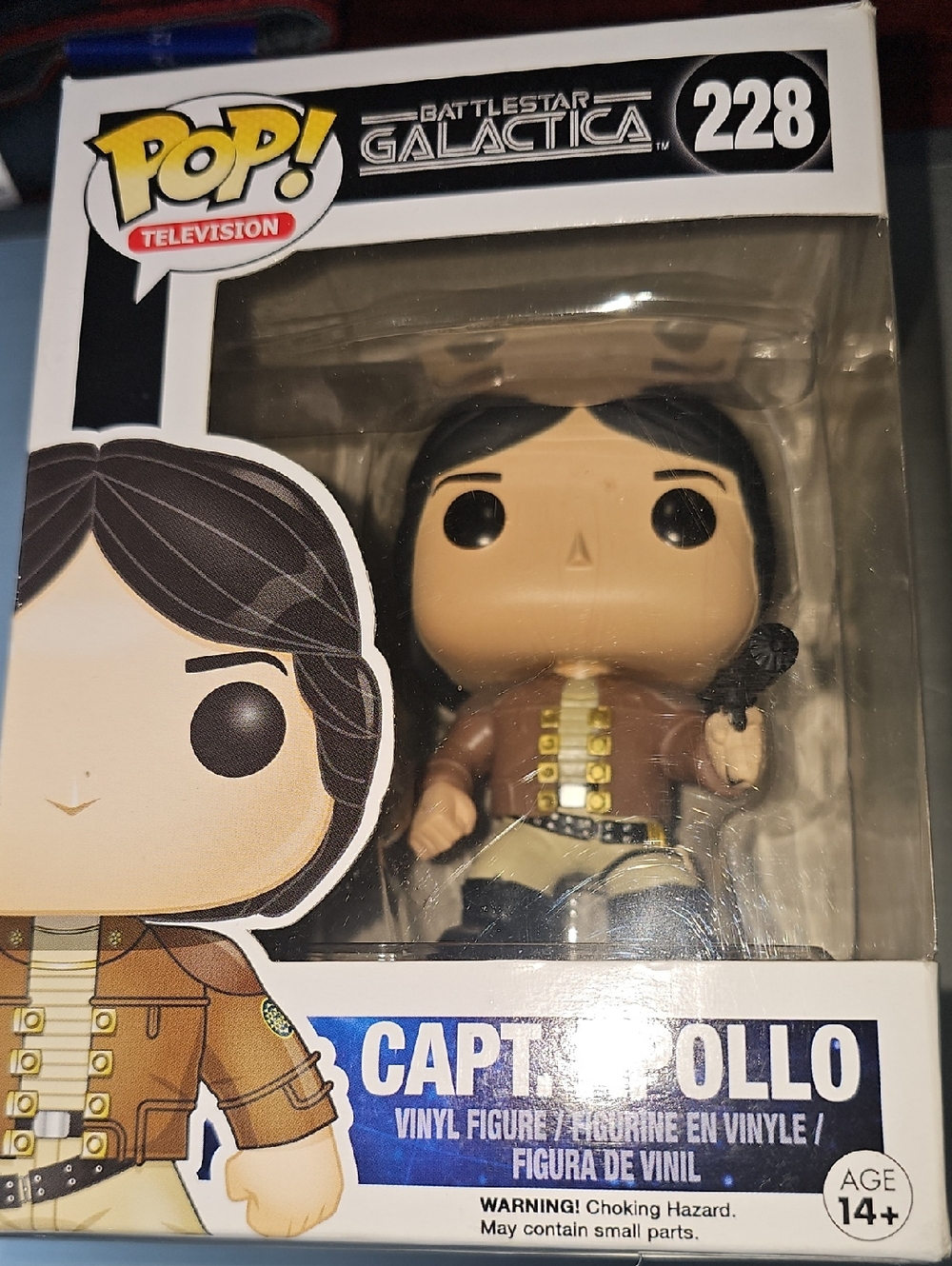 Funko Pop! Television Battlestar Galactica Captain Apollo - Brown, Tan, Black